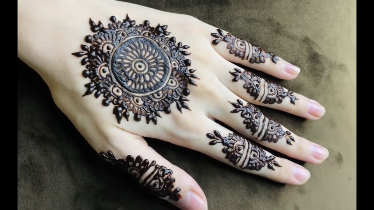 Easy henna design