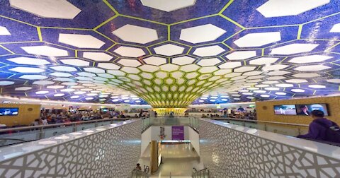 Beautiful Inside International Airport in Abu Dahbi UAE 🇦🇪