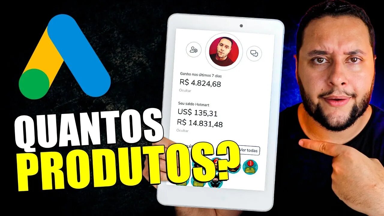 GOOGLE ADS: QUANTOS PRODUTOS DIVULGAR pra GANHAR 3MIL POR MÊS como AFILIADO?