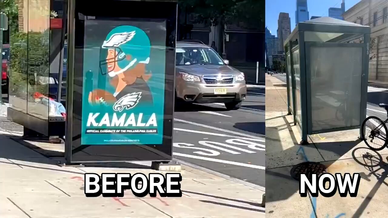 The Eagles take action to eliminate false political ads falsely claiming to support Kamala Harris