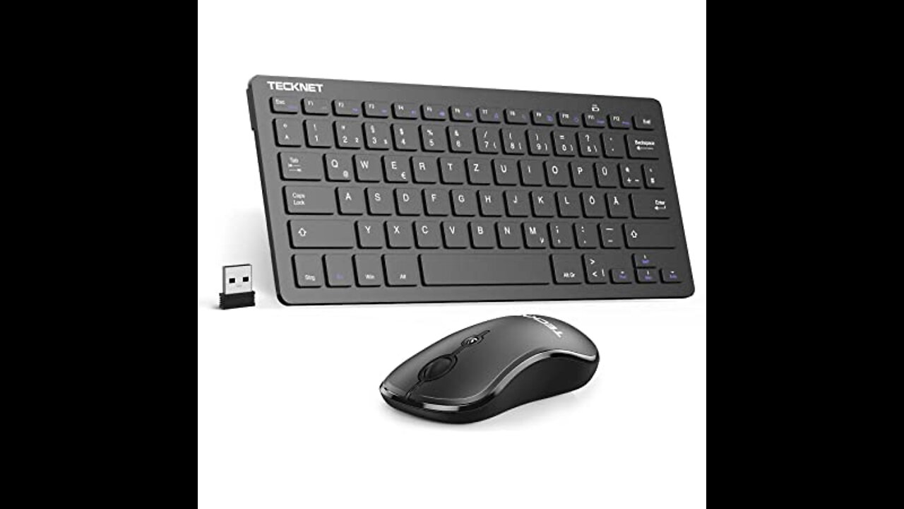 Sponsored Ad – LeadsaiL Wireless Keyboard and Mouse Set, 2.4G Quiet Wireless Mouse and Slim Key...