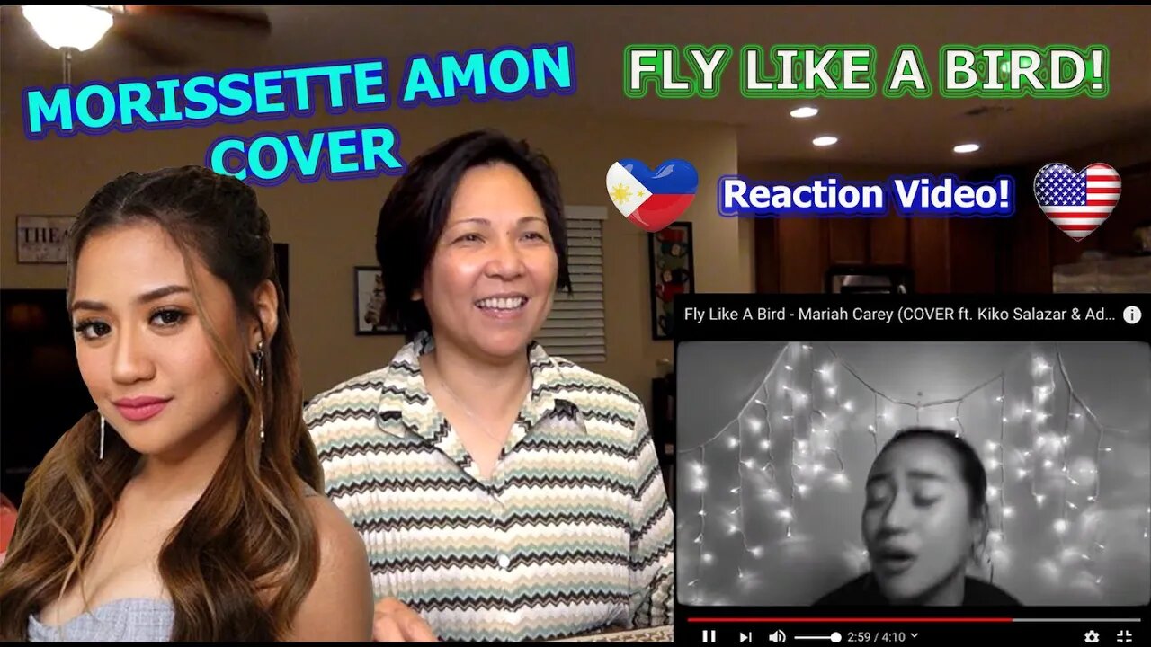 Filipino-American Reaction Video On Morissette Amon's Cover Song Of "Fly Like A Bird"