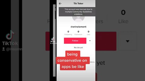 being conservative on apps be like tiktok example