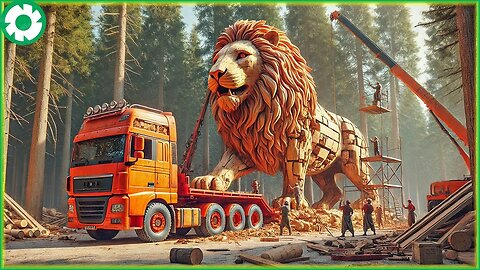 Transporting The Giant Lion This Way - Biggest Heavy Equipment Machines | Agriculture Technology