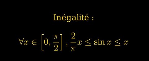 Un encadrement de sin(x)