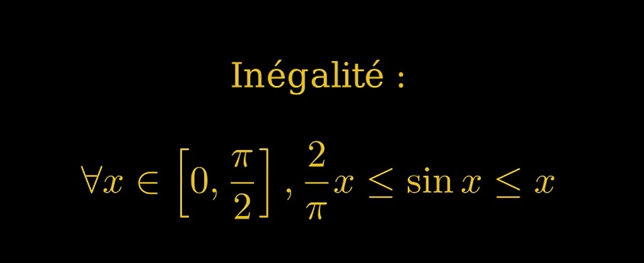 Un encadrement de sin(x)