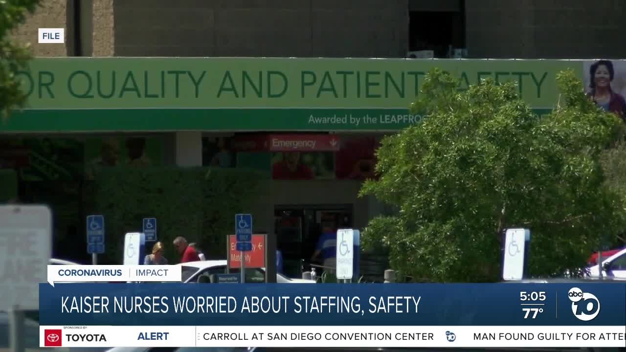 Kaiser nurses worried about staffing and safety