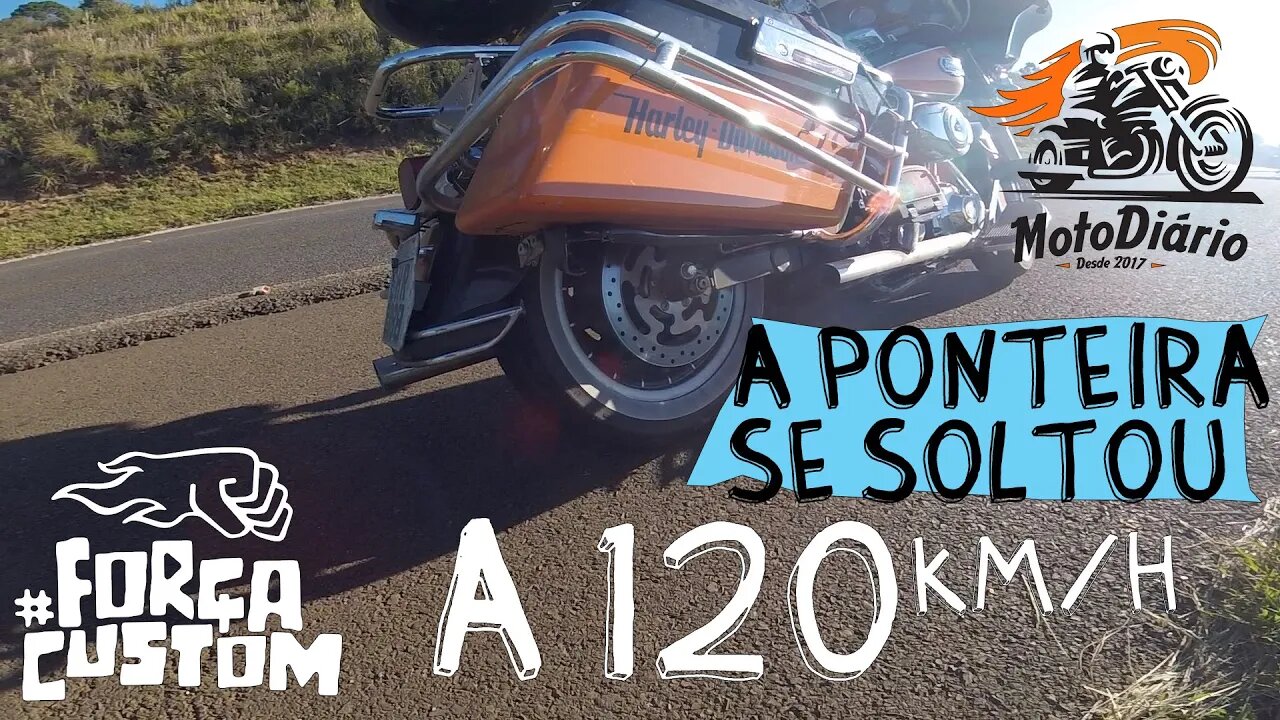 A PONTEIRA DO ESCAPAMENTO SE SOLTOU A 120KM/H
