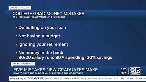 Five mistakes new graduates make