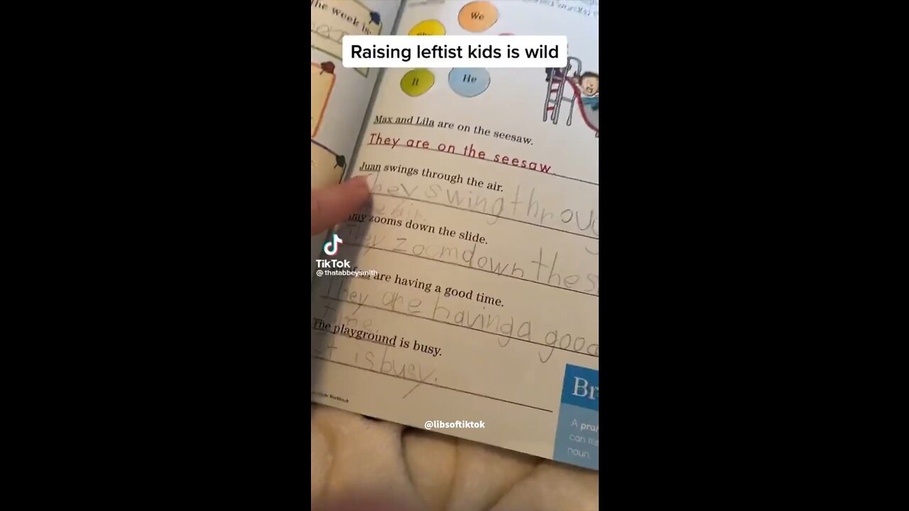Raising leftist kid is wild