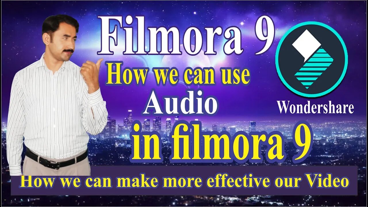 3 ways to use audio in filmora 9 |Wondershare Filmora 9|Sadar Khan Tv