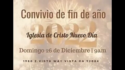 Servicio y convivio de fin de año 2021.