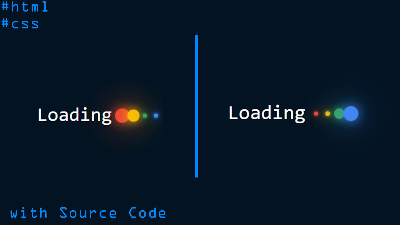 Creative Dots Loading Style in Html, Css with Source Code