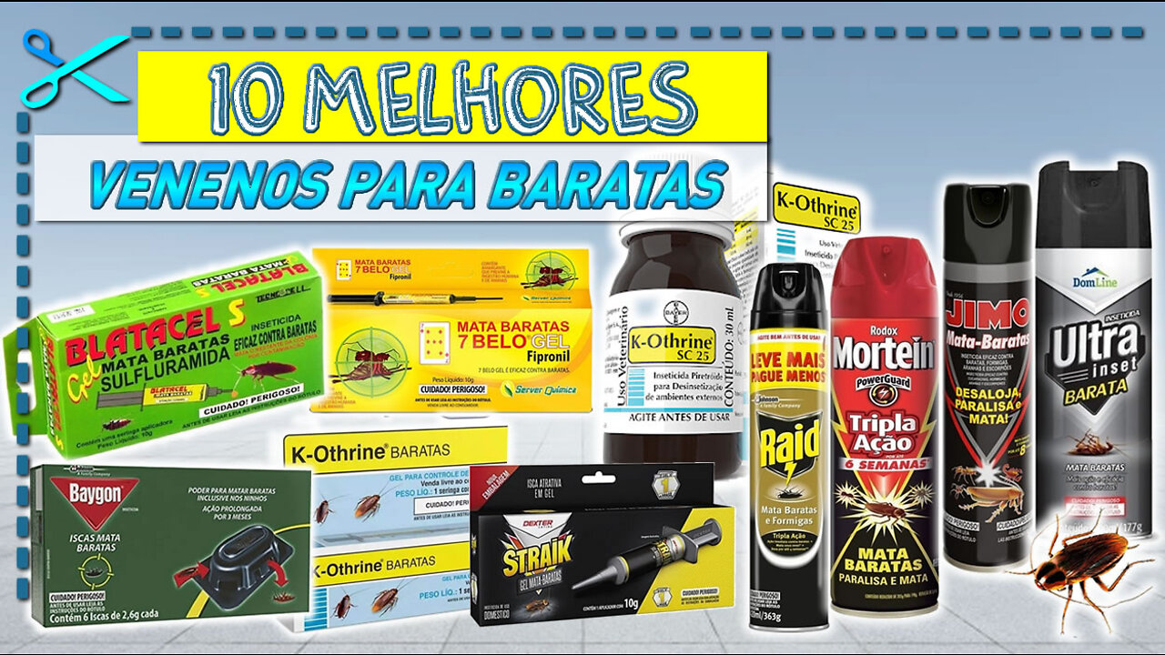 10 Melhores Venenos para Baratas