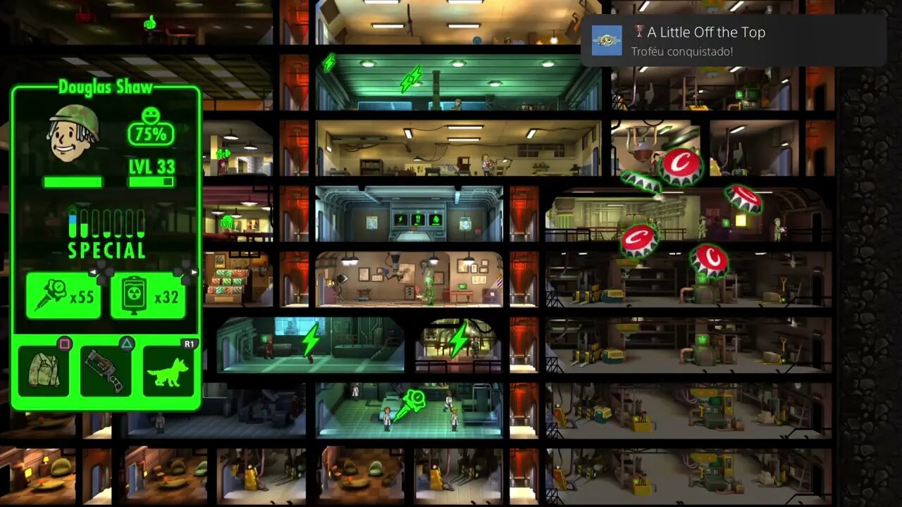 A Little Off the Top - Change the appearance of 10 Dwellers in the Barbershop - Fallout Shelter