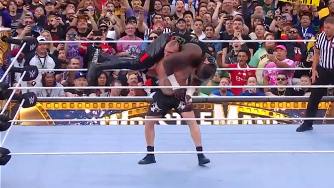 Brock Lesnar takes Omos to Suplex City: WrestleMania 39 Sunday Highlights