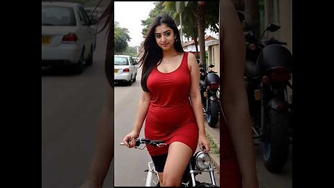 [4K] Real Indian Al Lookbook Model | Stunning Styles in City Road bike rider special real model