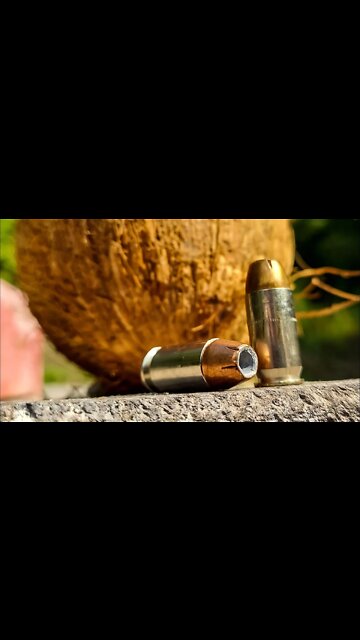 45acp for Self Defense? - Coconut Test #shorts