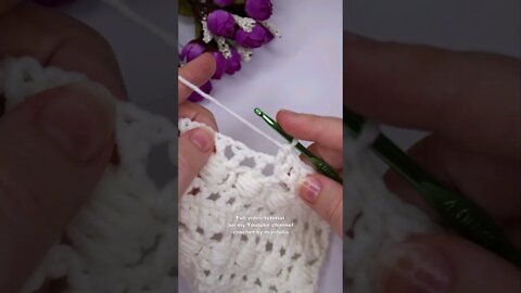 How to crochet simple puffs stitch shorts tutorial by marifu6a