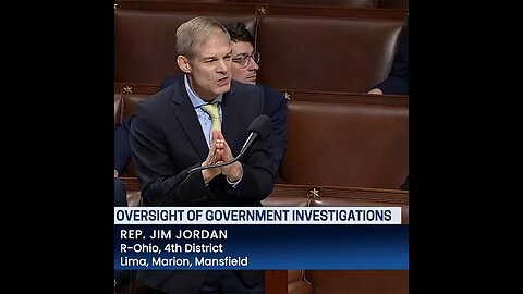 Jim Jordan wants it to stop