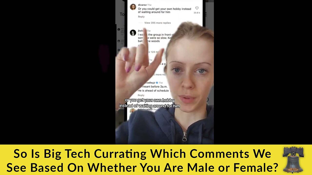 Is Big Tech Curating Which Comments We See Based on Whether You Are Male or Female?