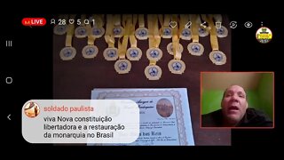 Ao vivo De graça Medalha do Bicentenario da independência do Brasil no IBI