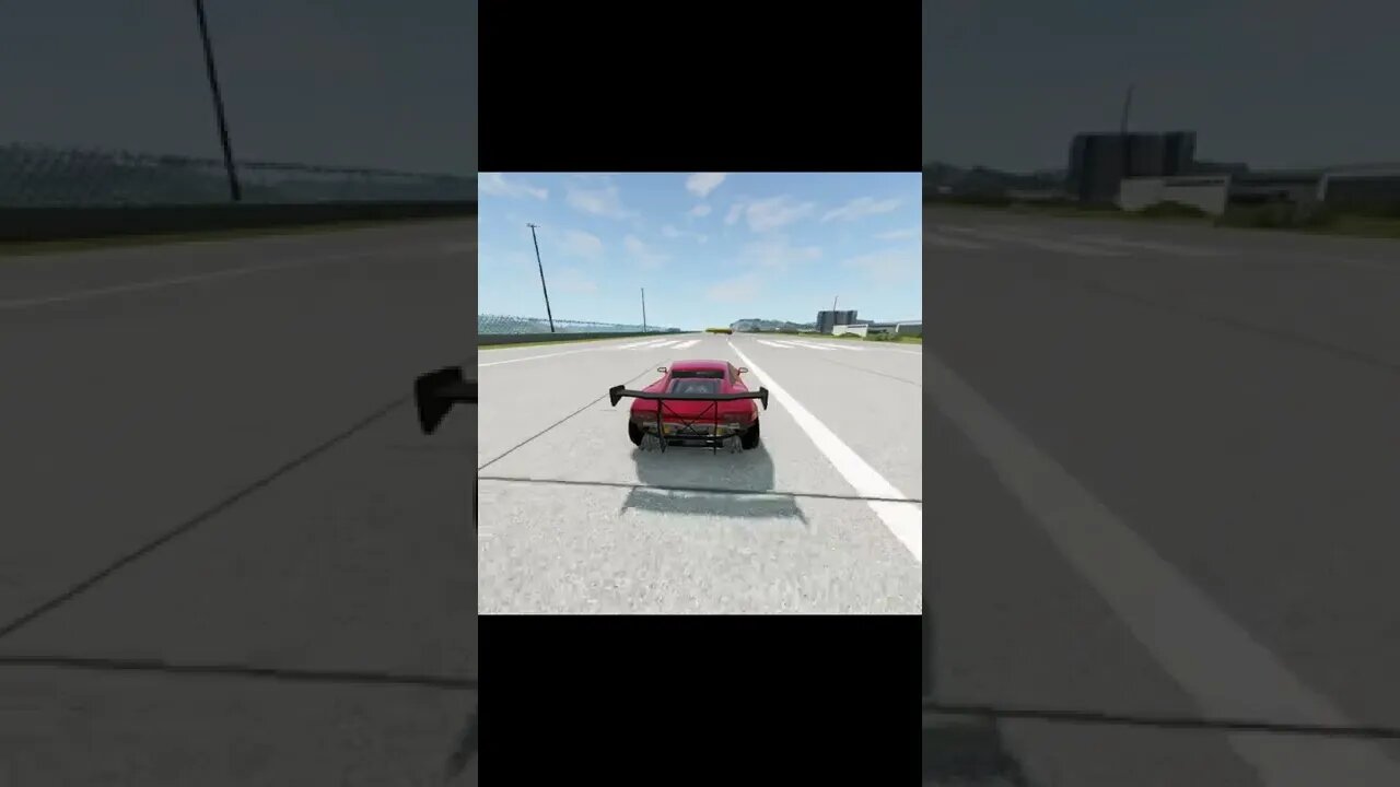 Lamborghini 300 KM/H Crash! Cars vs Trucks BeamNG Drive #Shorts