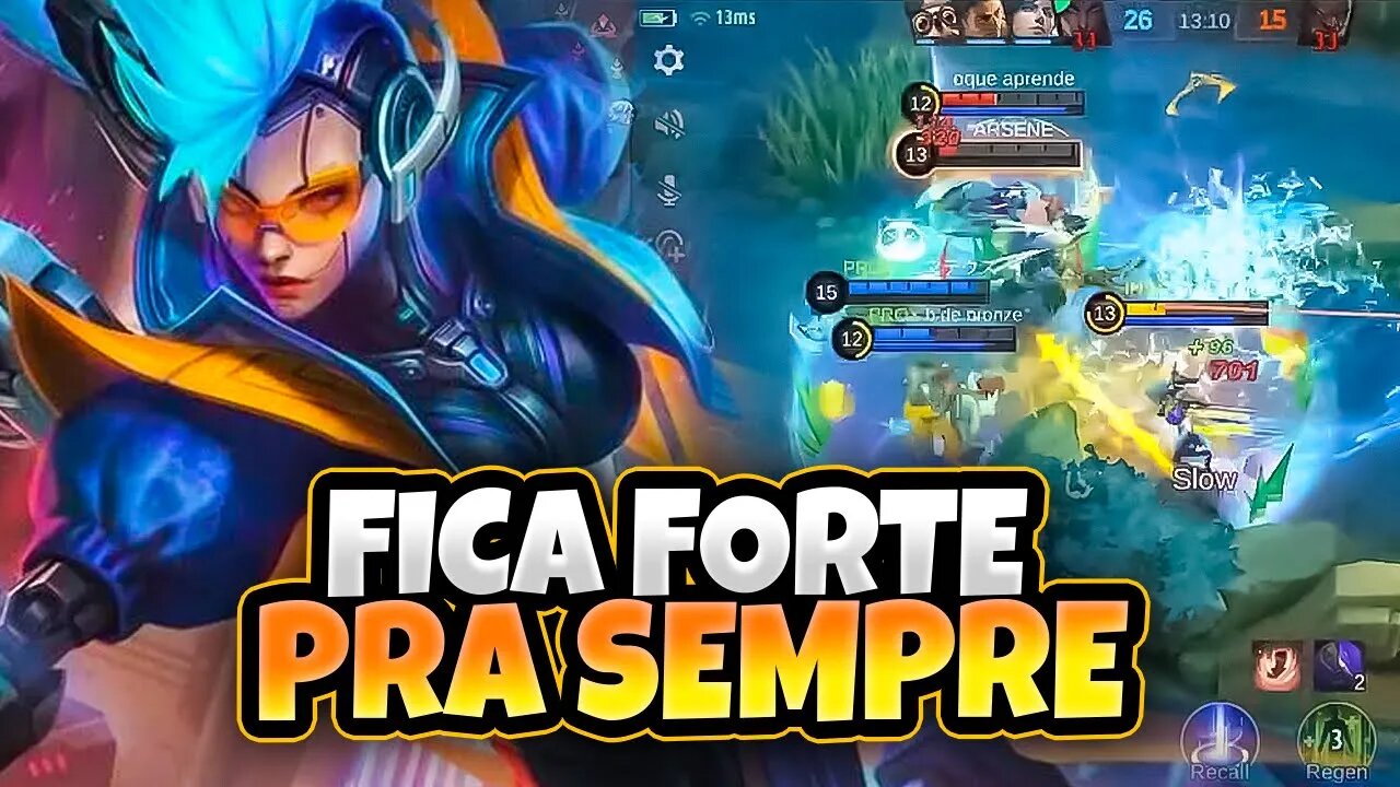 ELA NUNCA SAI DO META! É MUITO DANO REAL | MOBILE LEGENDS