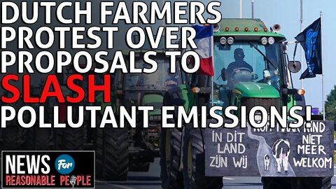 Dutch Farmers Light Bales of Hay on Fire to Protest New Emissions Policy