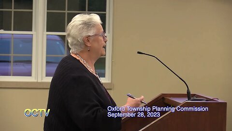 Oxford Township Planning: 9-28-23