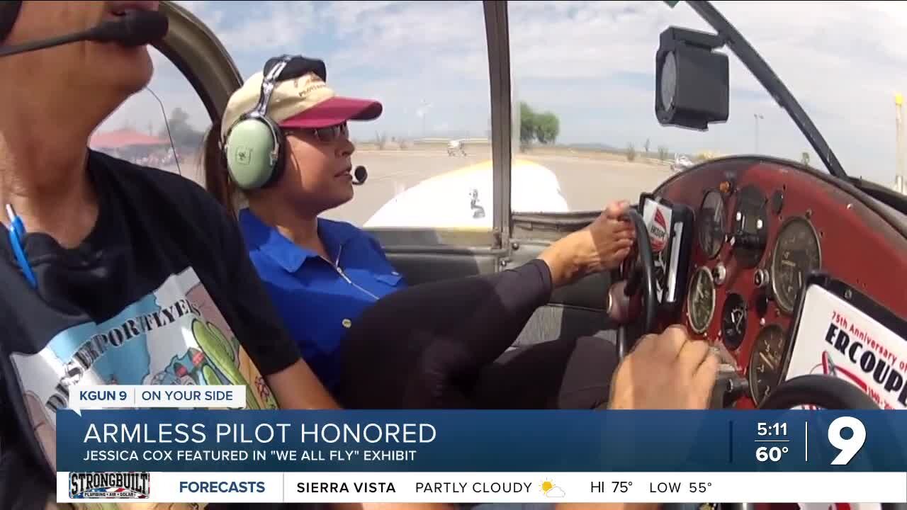 Armless pilot honored