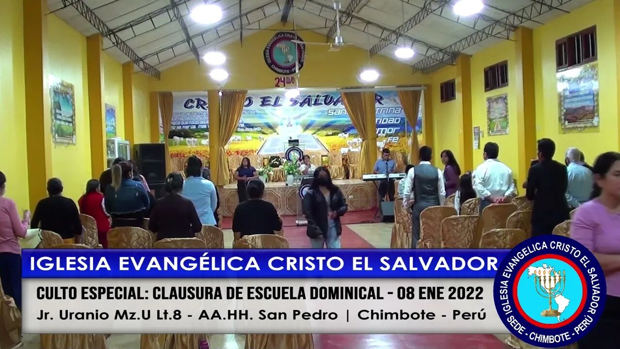 CULTO ESPECIAL: CLAUSURA DE ESCUELA DOMINICAL - 08 ENE 2022