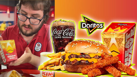 BURGER KING DORITOS KING BOX REVIEW!!