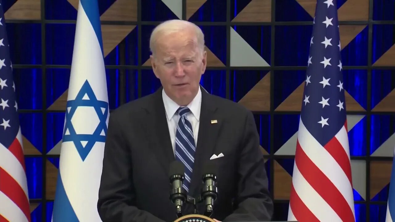 Joe Biden Tells Audience In Israel: "I've Made Wartime Decisions" As President