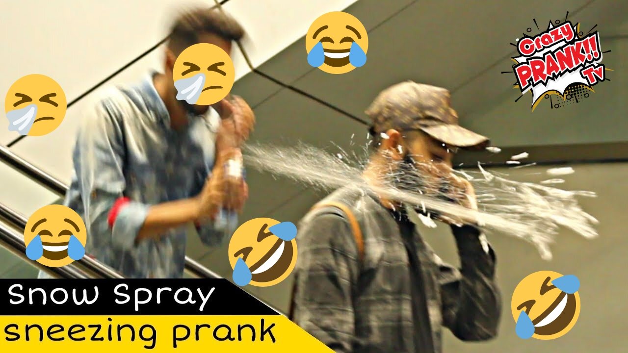 Sneezing Prank on Escalator 😱 | Weird Sneezing Reactions!