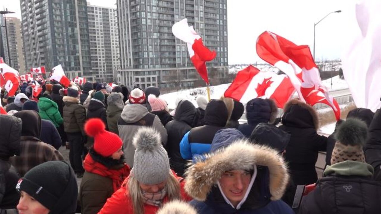 Freedom Convoy 2022 Mississauga, Canada 01/27/22