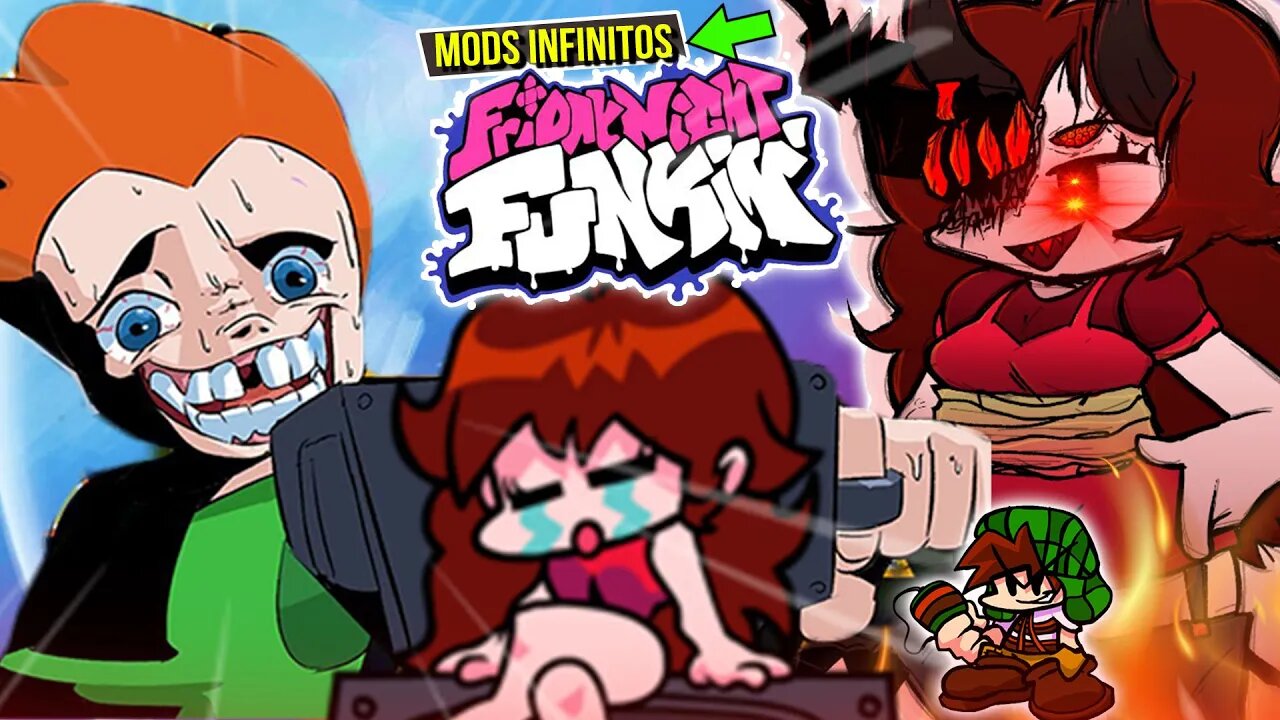 NAMORADA ATACADA e seus INIFINITOS NOVOS WEEKS de Friday Night Funkin 🤩
