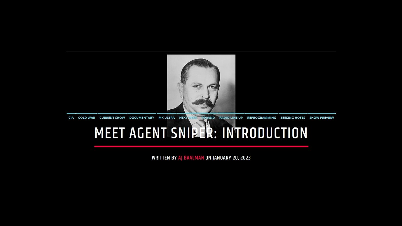 Meet Agent Sniper: Introduction