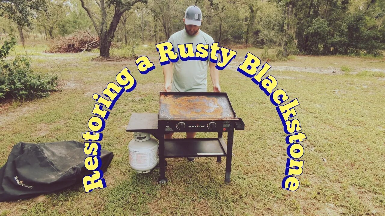 Fixing up my old Blackstone griddle #blackstone #grill #griddle #season