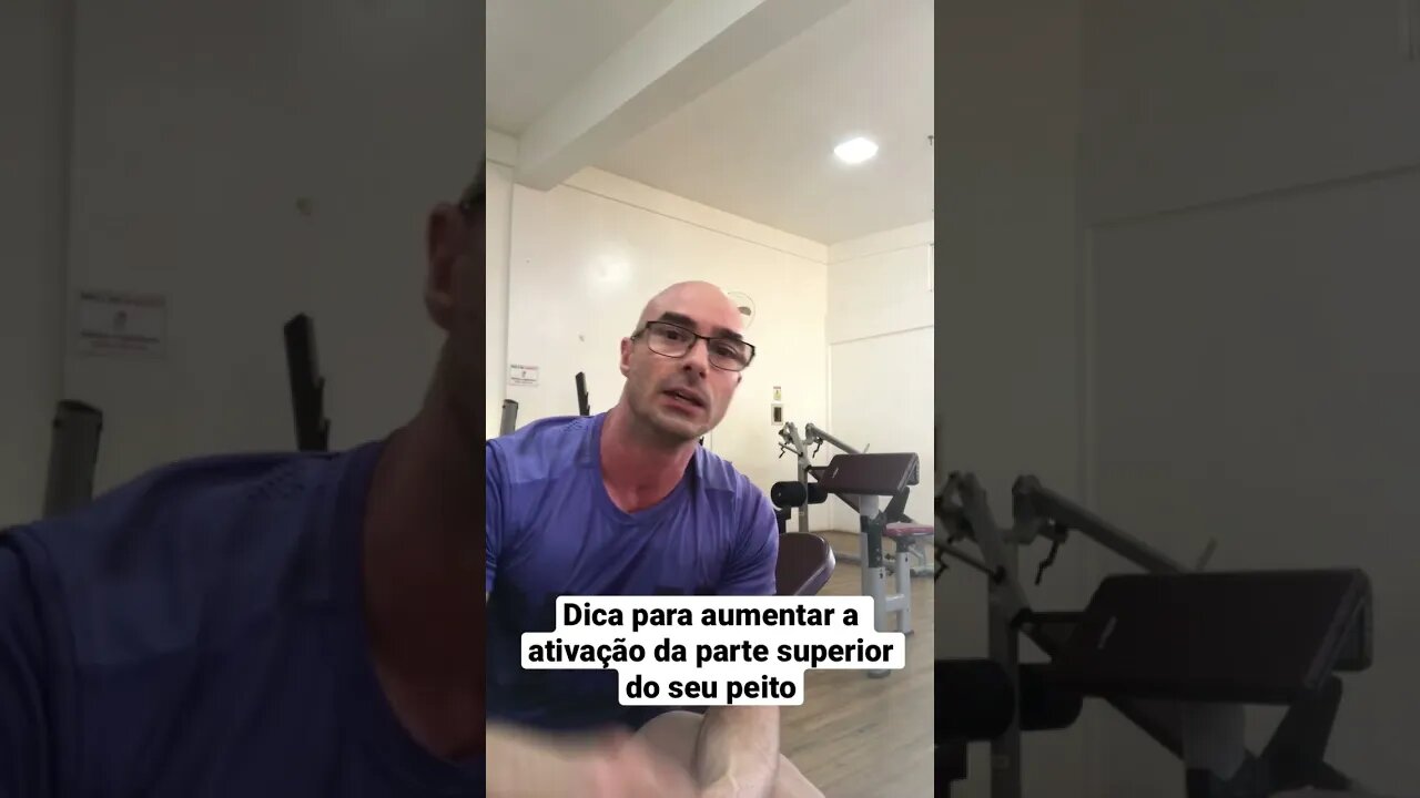 Dica para aumentar a ativação da parte superior do seu peito #shorts