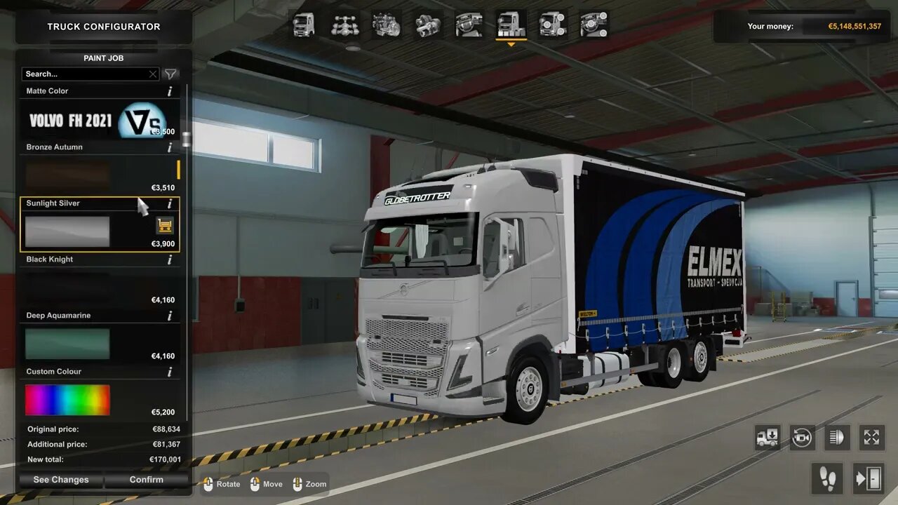 New Volvo Fh tandem euro truck simulator 2 1.44