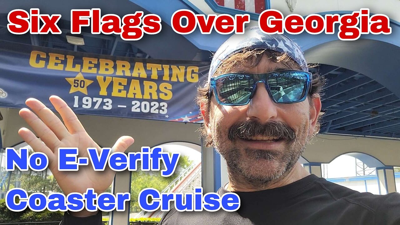 Six Flags Over Georgia | Rope Drop | Superman! | Empty Park | Six Flags Railroad