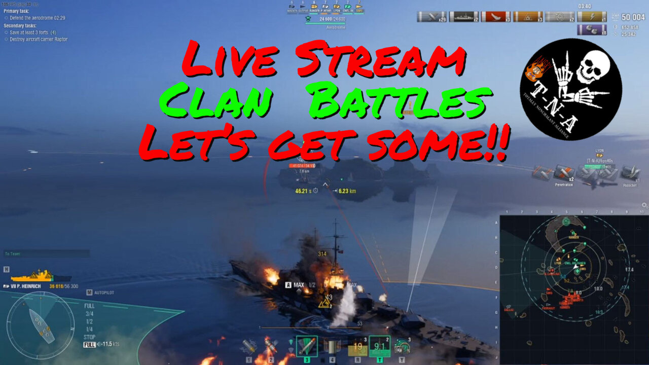 World of Warships Clan Battles! Let's Get Some! 07/06/2023