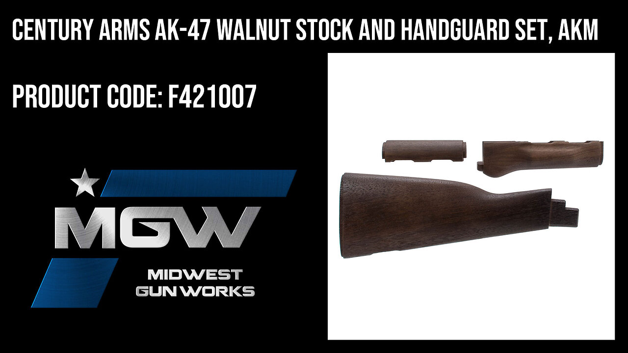 Century Arms AK-47 Walnut Stock and Handguard Set, AKM - F421007