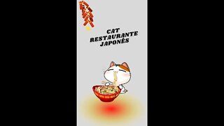 🍜​Restaurante Japonês - Cat Mimoso - #Shorts