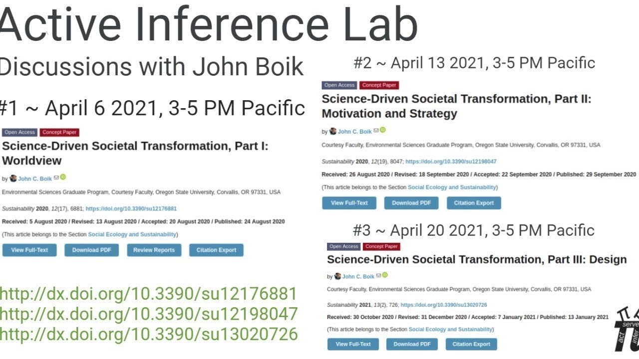 ActInf Livestream #021.02 ~ John Boik