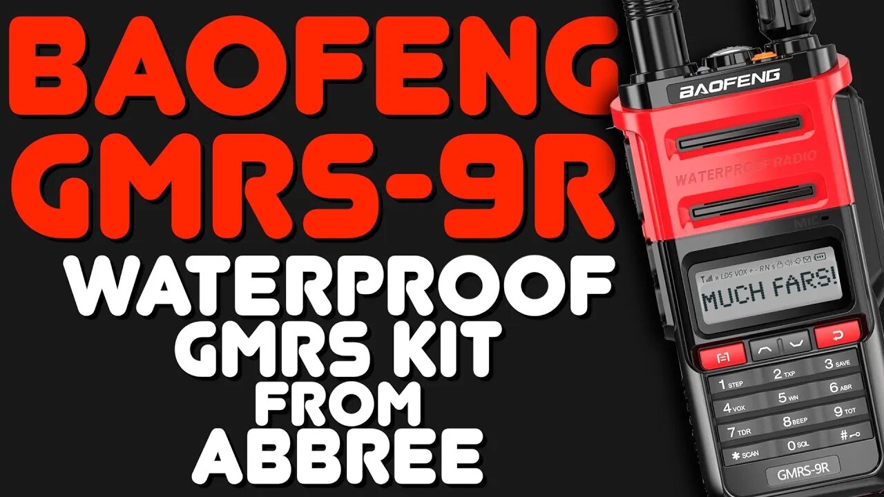 Baofeng GMRS-9R Review - Overview, Demonstration & Range Test Of Baofeng's New Waterproof GMRS Radio