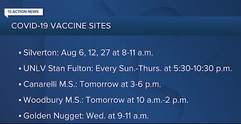 Pop-up vaccine clinics in Las Vegas