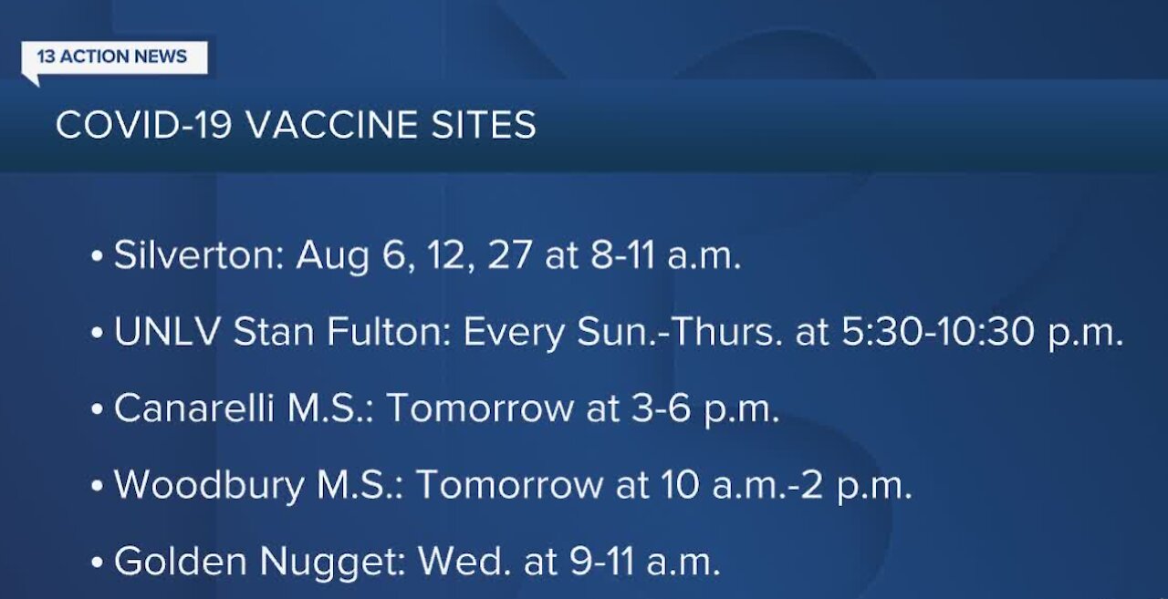 Pop-up vaccine clinics in Las Vegas