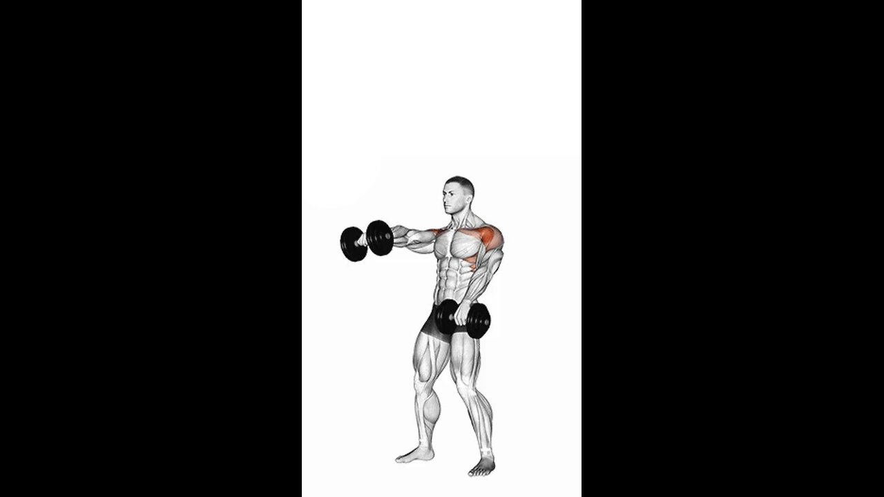 Alternating Dumbbell Front Raise Exercise.